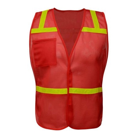 Gss Safety GSS Safety Non Ansi Enhanced Safety Vest-Red 3124